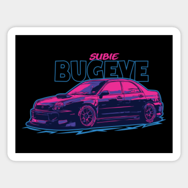 Subie Bugeye JDM Sport Car Subaru Wrx Sti Sticker TeePublic